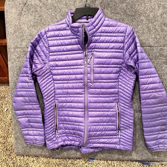 Patagonia women's Ultralight Down Jacket Ikat Purple Medium / Look At Pictures - Picture 1 of 13